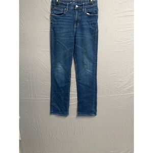 Old Navy Jeans Boys 16 Blue Denim Cotton Stretch Medium Wash Straight Leg Casual